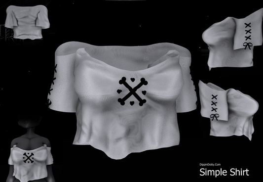 ╭┈ヾSimple Shirt 🦴 [Shirt Asset]
