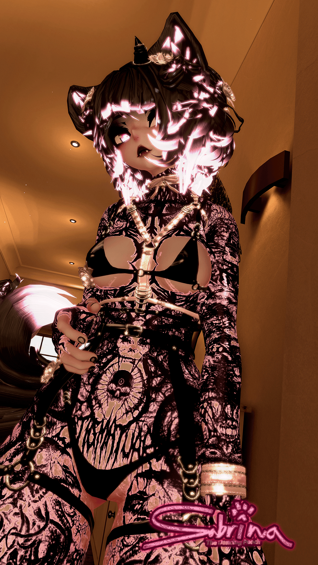 ╭┈ヾSabrina, The Dancing Pooch 🐕 | GOGOLOCO | VRCFURY | SPS + TPS | PHYSBONES | Personal License Only | Face Tracking (VRCHAT) | Warudo (ARKIT + VRM) | PC + QUEST - DippinDotty
