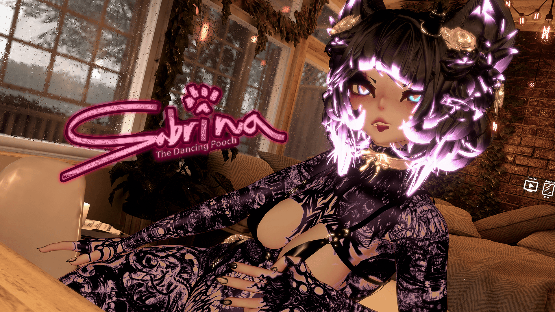 ╭┈ヾSabrina, The Dancing Pooch 🐕 | GOGOLOCO | VRCFURY | SPS + TPS | PHYSBONES | Personal License Only | Face Tracking (VRCHAT) | Warudo (ARKIT + VRM) | PC + QUEST - DippinDotty