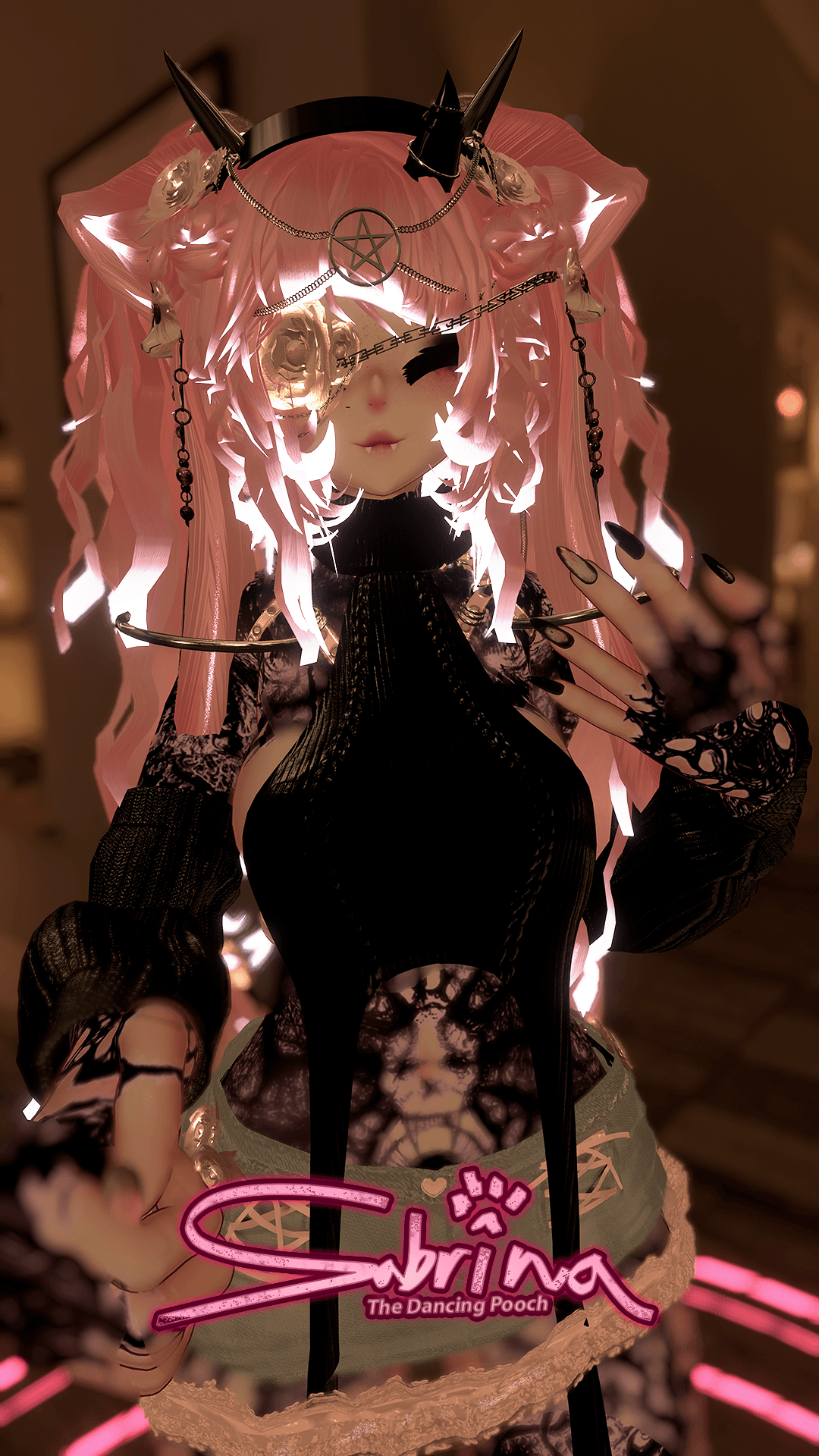 ╭┈ヾSabrina, The Dancing Pooch 🐕 | GOGOLOCO | VRCFURY | SPS + TPS | PHYSBONES | Personal License Only | Face Tracking (VRCHAT) | Warudo (ARKIT + VRM) | PC + QUEST - DippinDotty