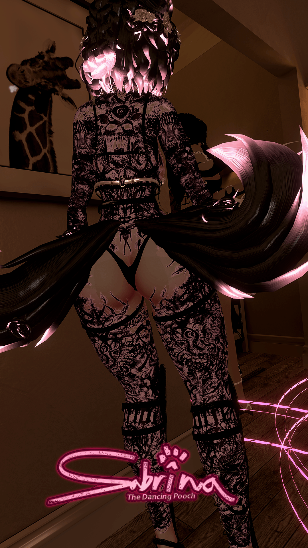 ╭┈ヾSabrina, The Dancing Pooch 🐕 | GOGOLOCO | VRCFURY | SPS + TPS | PHYSBONES | Personal License Only | Face Tracking (VRCHAT) | Warudo (ARKIT + VRM) | PC + QUEST - DippinDotty