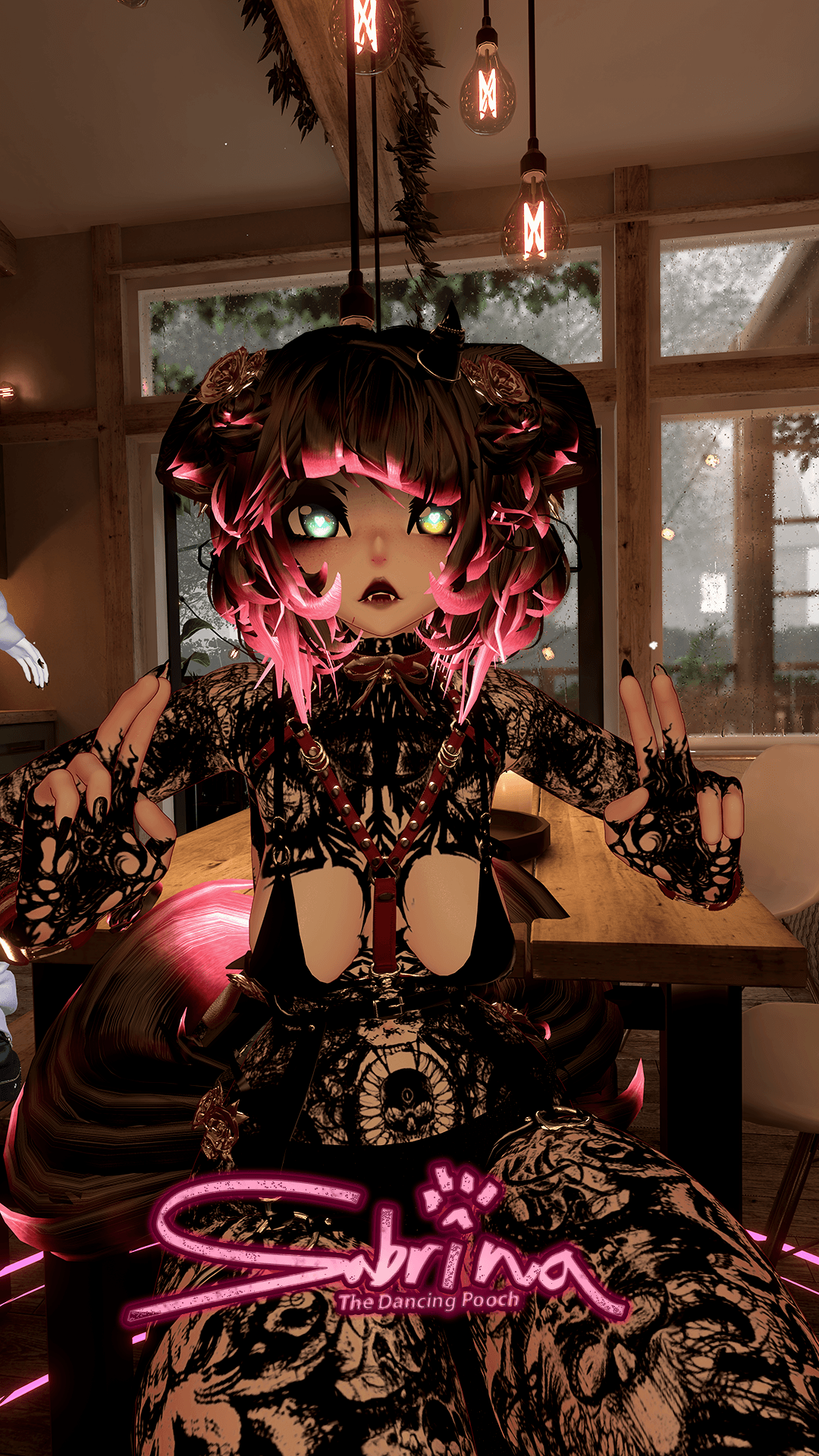 ╭┈ヾSabrina, The Dancing Pooch 🐕 | GOGOLOCO | VRCFURY | SPS + TPS | PHYSBONES | Personal License Only | Face Tracking (VRCHAT) | Warudo (ARKIT + VRM) | PC + QUEST - DippinDotty