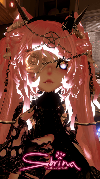 ╭┈ヾSabrina, The Dancing Pooch 🐕 | GOGOLOCO | VRCFURY | SPS + TPS | PHYSBONES | Personal License Only | Face Tracking (VRCHAT) | Warudo (ARKIT + VRM) | PC + QUEST - DippinDotty