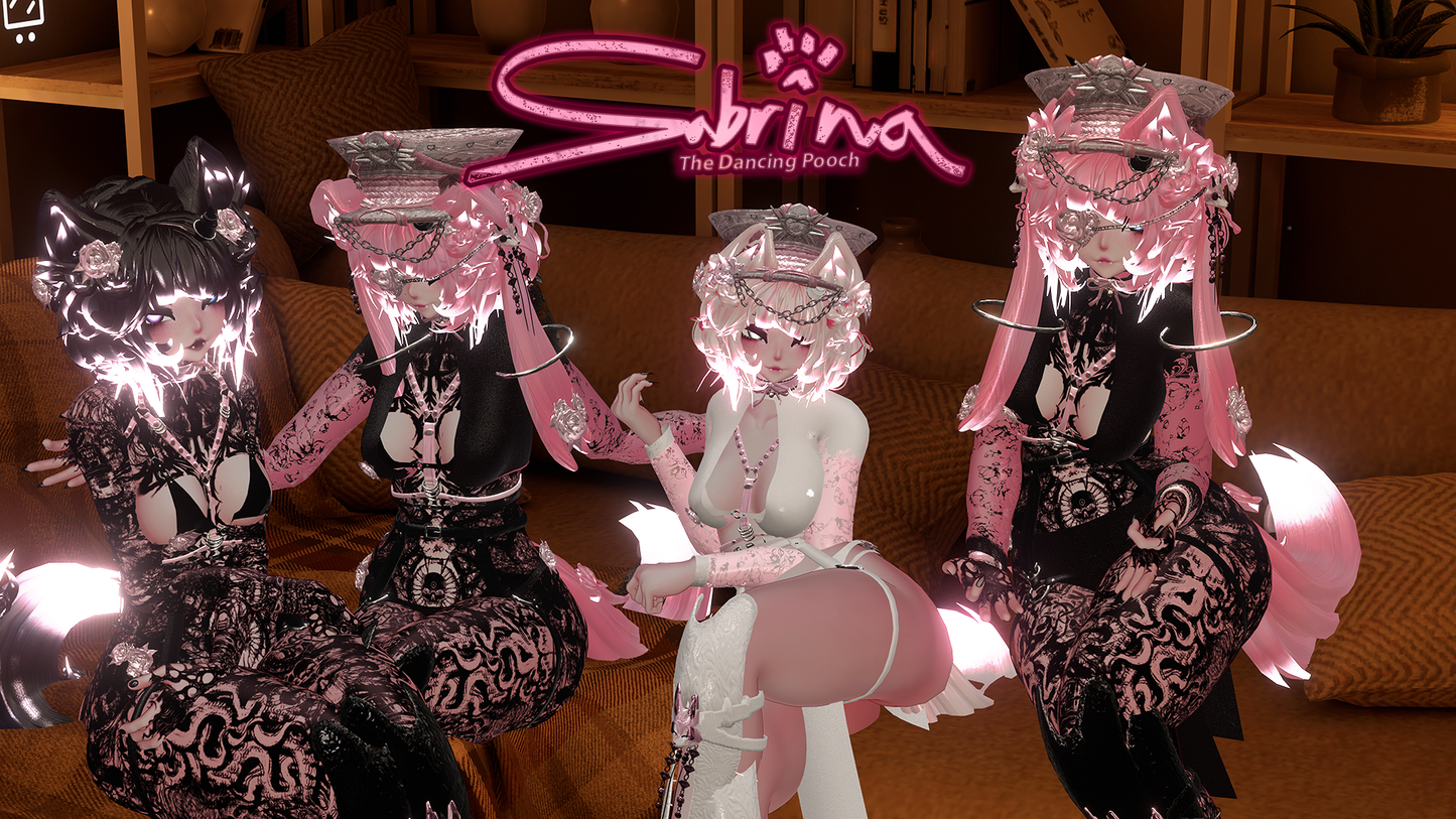 ╭┈ヾSabrina, The Dancing Pooch 🐕  | GOGOLOCO | VRCFURY | SPS | PHYSBONES | Personal License Only | Face Tracking (VRCHAT) | Warudo (ARKIT + VRM) | PC