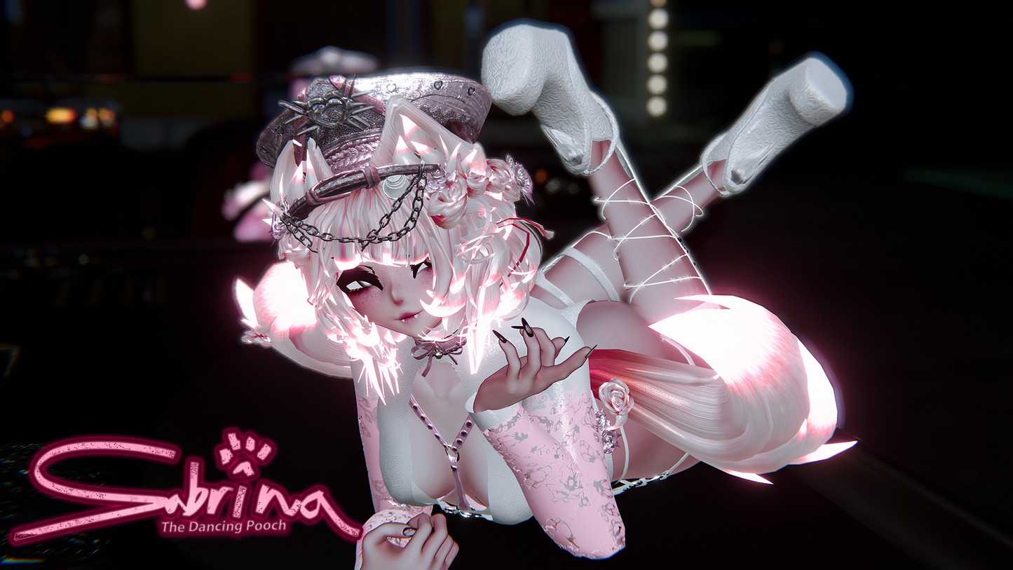 ╭┈ヾSabrina, The Dancing Pooch 🐕  | GOGOLOCO | VRCFURY | SPS | PHYSBONES | Personal License Only | Face Tracking (VRCHAT) | Warudo (ARKIT + VRM) | PC