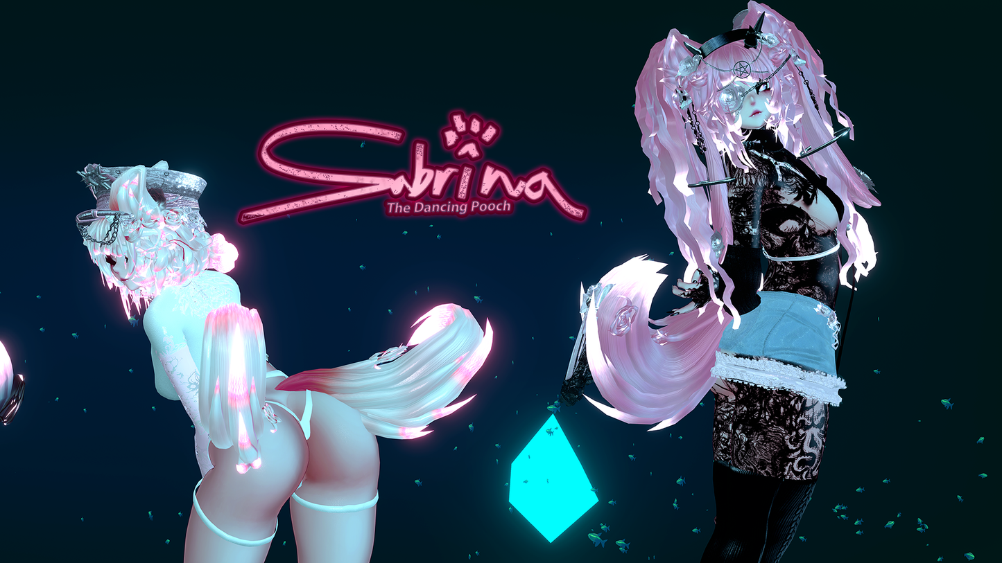 ╭┈ヾSabrina, The Dancing Pooch 🐕  | GOGOLOCO | VRCFURY | SPS | PHYSBONES | Personal License Only | Face Tracking (VRCHAT) | Warudo (ARKIT + VRM) | PC