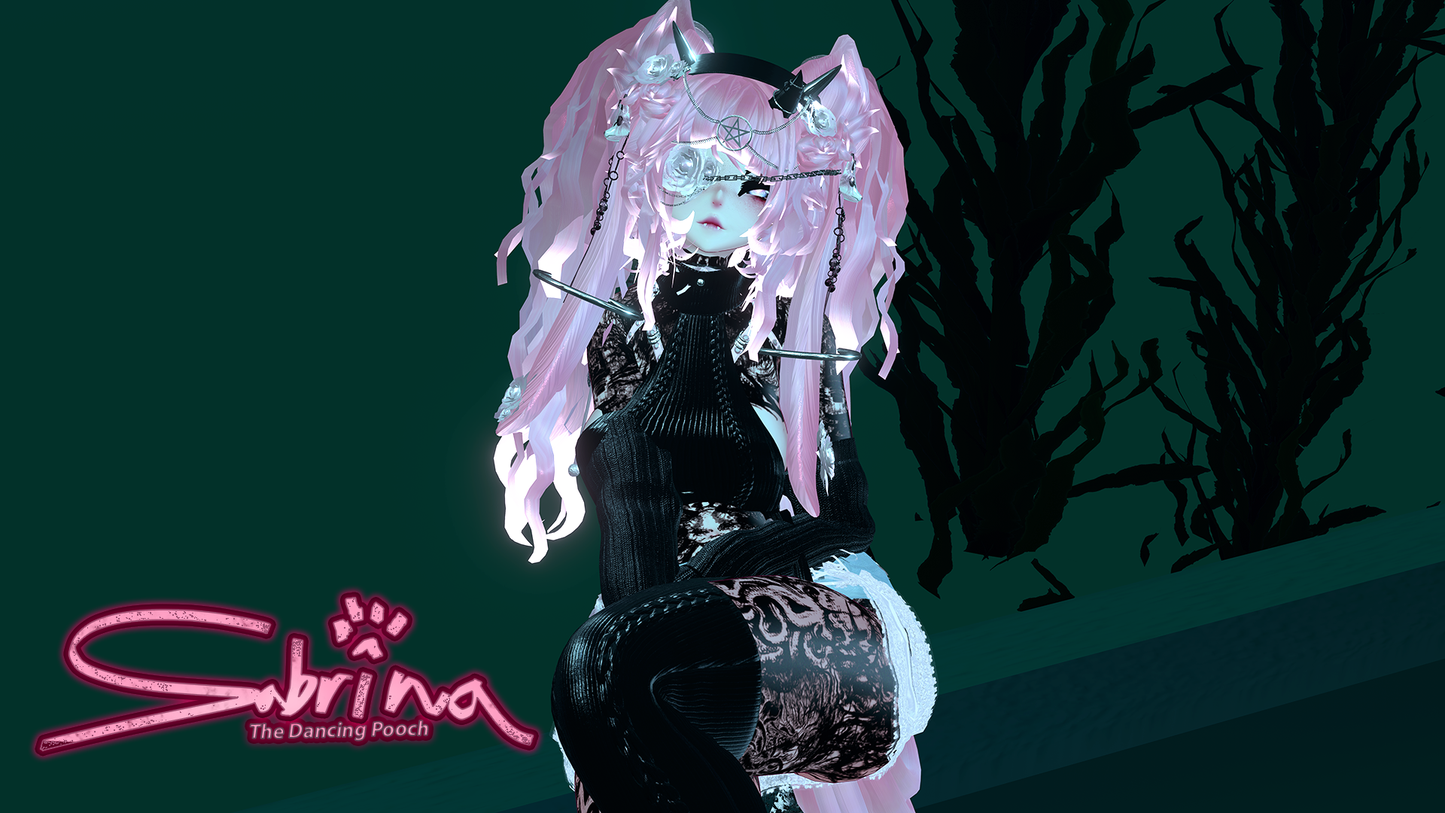 ╭┈ヾSabrina, The Dancing Pooch 🐕  | GOGOLOCO | VRCFURY | SPS | PHYSBONES | Personal License Only | Face Tracking (VRCHAT) | Warudo (ARKIT + VRM) | PC