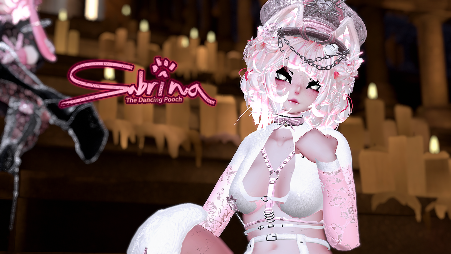 ╭┈ヾSabrina, The Dancing Pooch 🐕  | GOGOLOCO | VRCFURY | SPS | PHYSBONES | Personal License Only | Face Tracking (VRCHAT) | Warudo (ARKIT + VRM) | PC