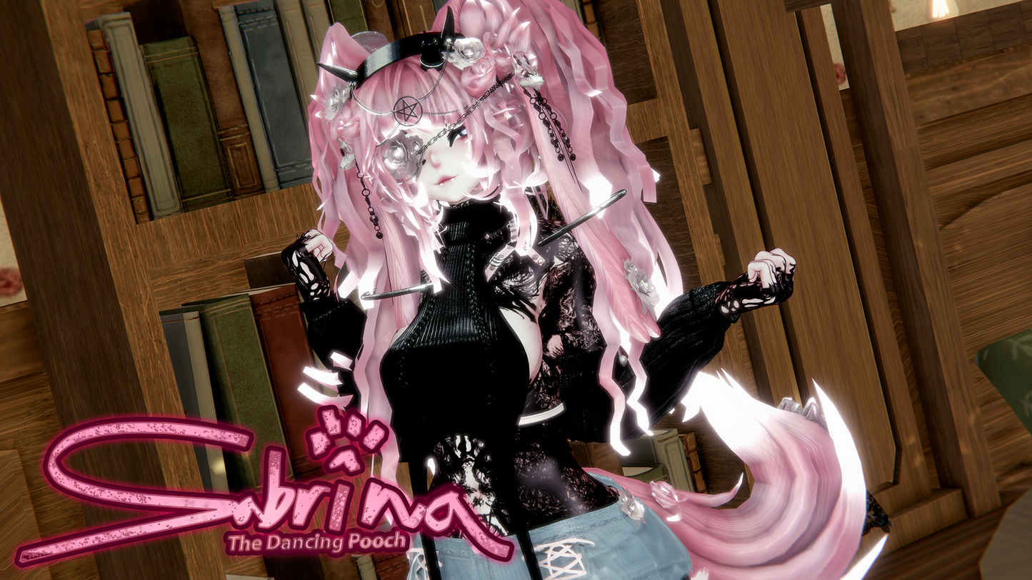 ╭┈ヾSabrina, The Dancing Pooch 🐕  | GOGOLOCO | VRCFURY | SPS | PHYSBONES | Personal License Only | Face Tracking (VRCHAT) | Warudo (ARKIT + VRM) | PC