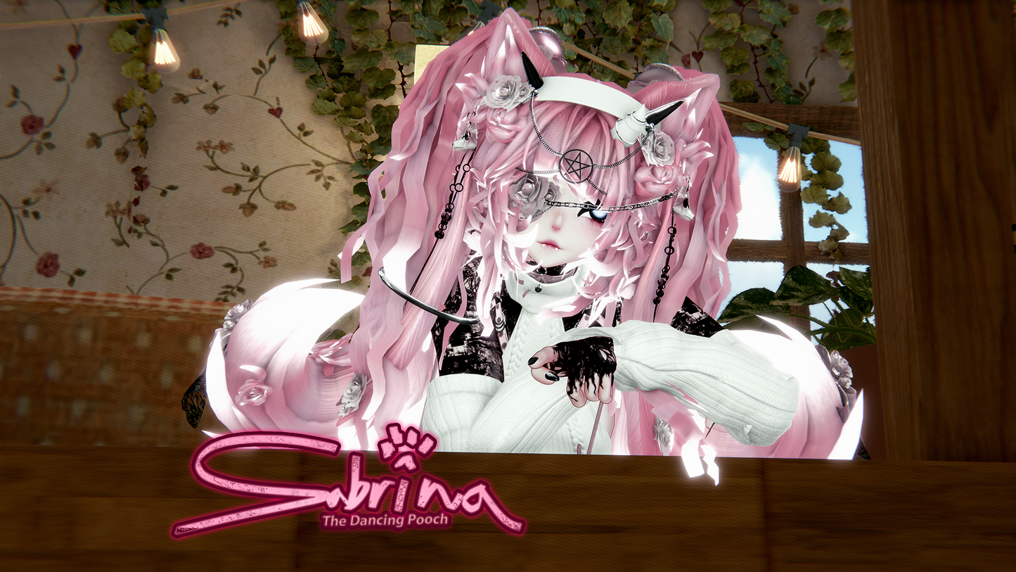 ╭┈ヾSabrina, The Dancing Pooch 🐕  | GOGOLOCO | VRCFURY | SPS | PHYSBONES | Personal License Only | Face Tracking (VRCHAT) | Warudo (ARKIT + VRM) | PC