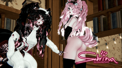 ╭┈ヾSabrina, The Dancing Pooch 🐕 | GOGOLOCO | VRCFURY | SPS + TPS | PHYSBONES | Personal License Only | Face Tracking (VRCHAT) | Warudo (ARKIT + VRM) | PC + QUEST - DippinDotty