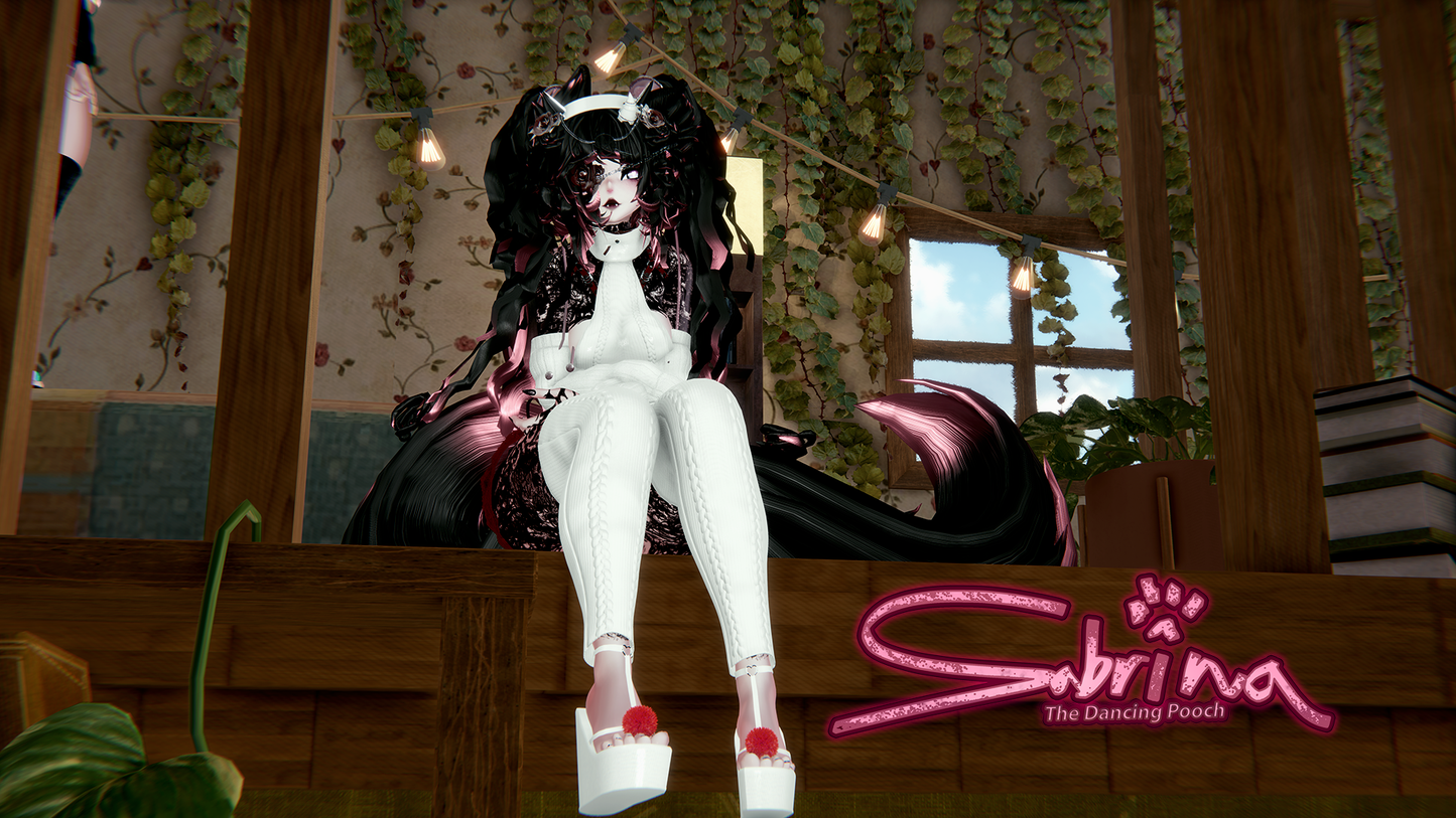 ╭┈ヾSabrina, The Dancing Pooch 🐕  | GOGOLOCO | VRCFURY | SPS | PHYSBONES | Personal License Only | Face Tracking (VRCHAT) | Warudo (ARKIT + VRM) | PC