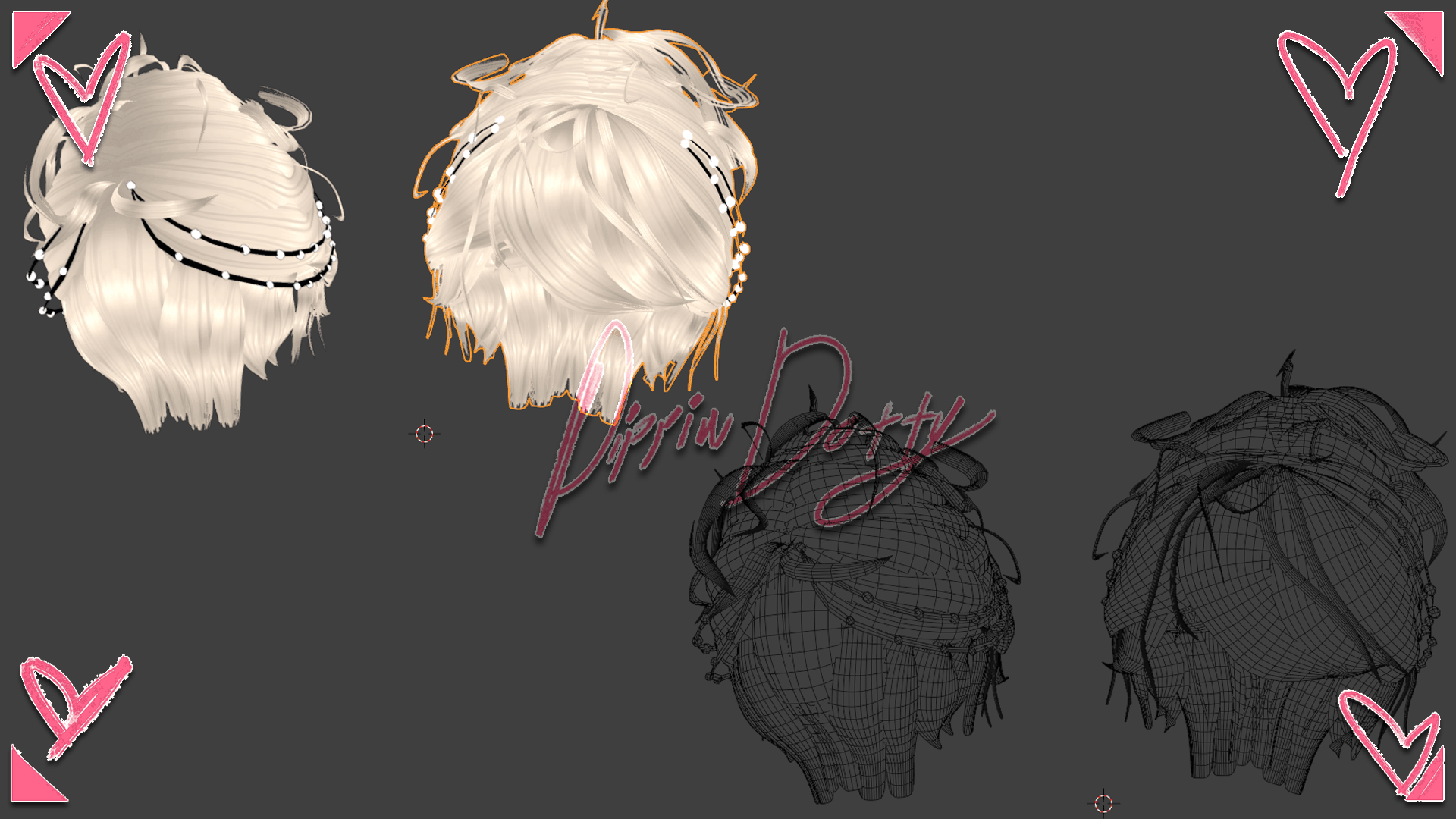 ╭┈ヾHoneyBee Hair 🐝 [Hair Asset] - DippinDotty