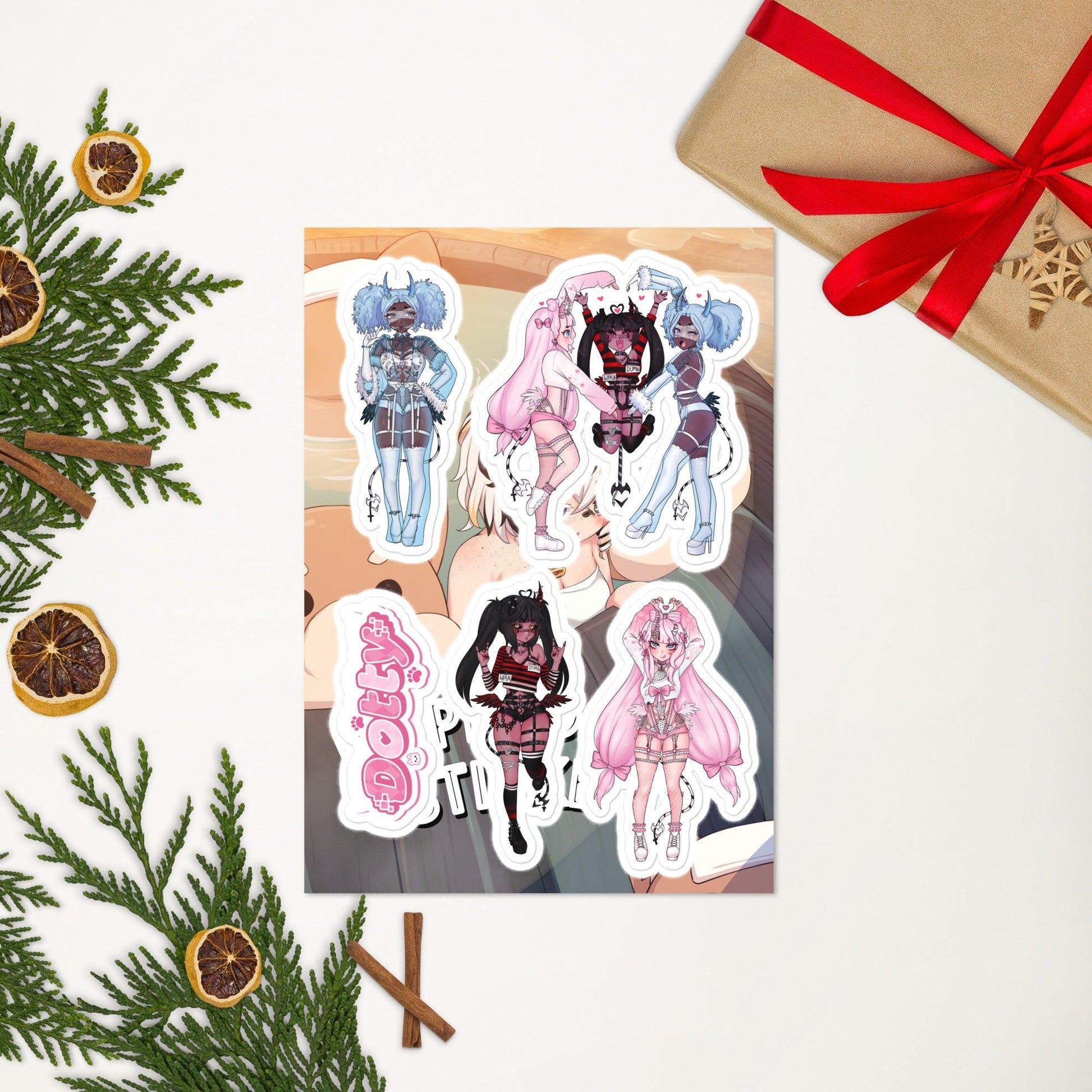 'Las Princesas' Sticker sheet - DippinDotty