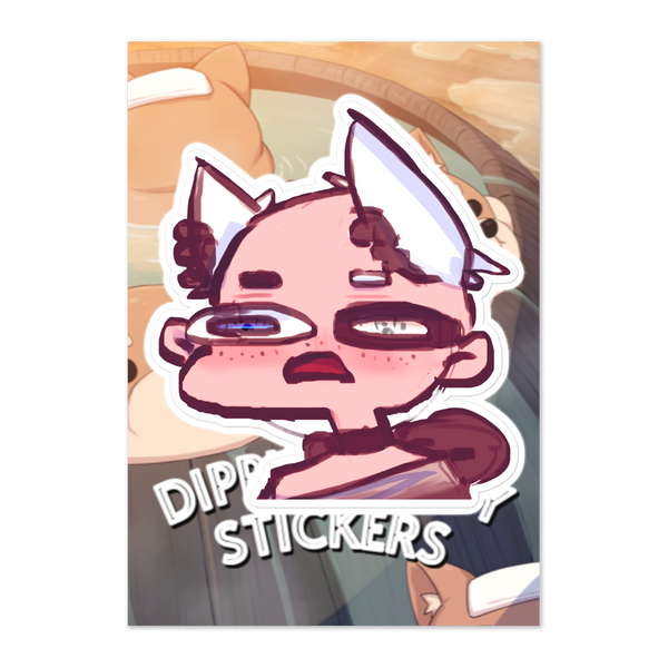 'Dots Bald' Sticker – DippinDotty