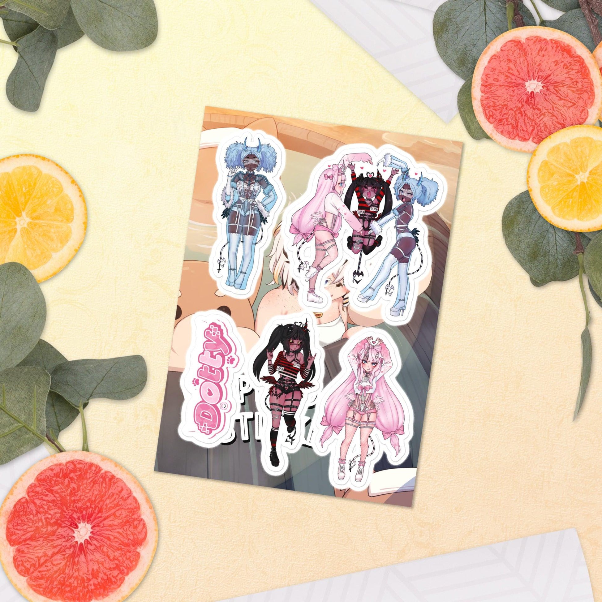 'Las Princesas' Sticker sheet - DippinDotty