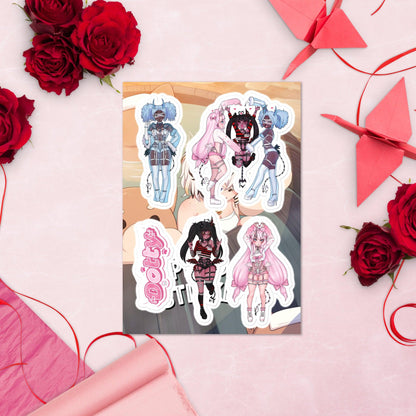 'Las Princesas' Sticker sheet - DippinDotty