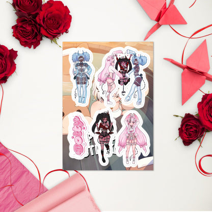 'Las Princesas' Sticker sheet - DippinDotty